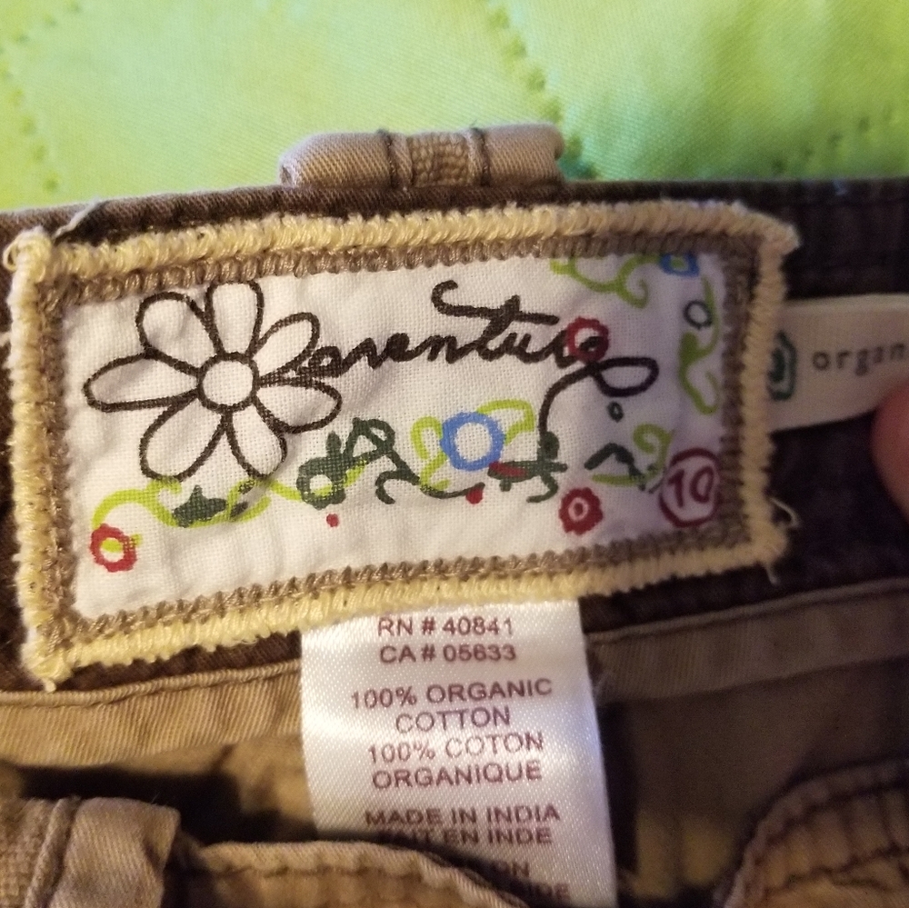 Adventura Womens roll up Cargo Khakis 10 Organic